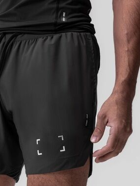 ASRV Men's Black Athletic Performance Shorts